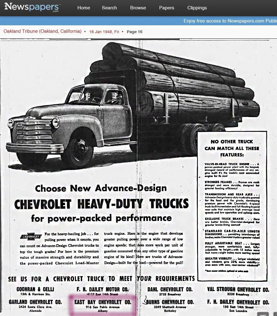 East Bay Chevrolet Co.